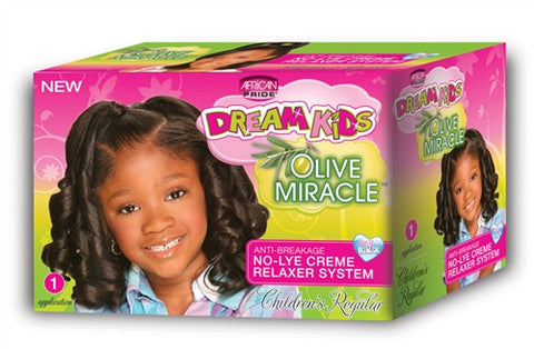 African Pride Dream Kids Olive Miracle Anti Breakage Relaxer - Regular - ALL THINGS HAIR LTD 