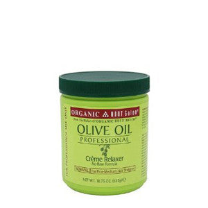 Organic Root Stimulator Olive Oil Professional Creme Relaxer Normal 18.75 oz - ALL THINGS HAIR LTD 