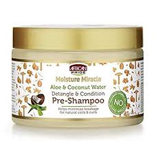 African Pride Moisture Miracle Aloe & Coconut Water Pre-Shampoo 12oz - ALL THINGS HAIR LTD 