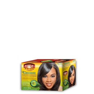 African Pride Olive Miracle Deep Conditioning Anti-Breakage No-Lye Relaxer Kit - Regular - ALL THINGS HAIR LTD 